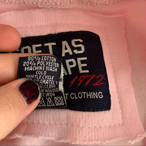 Soft as a Grape pink flip flop resort crew neck pullover S - Picture 6 of 6